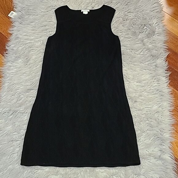 Club Monaco womens black short‎ sleeve viscose stretch black dress - Picture 1 of 5